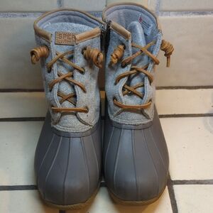 Sperry Women's Saltwater Emboss Wool Boots 9 Wide